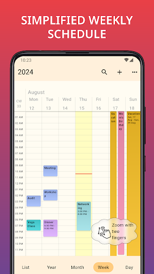 Year View Calendar Screenshot 2