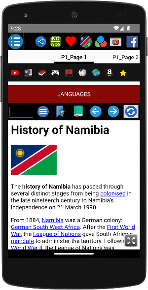 History of Namibia Screenshot 1