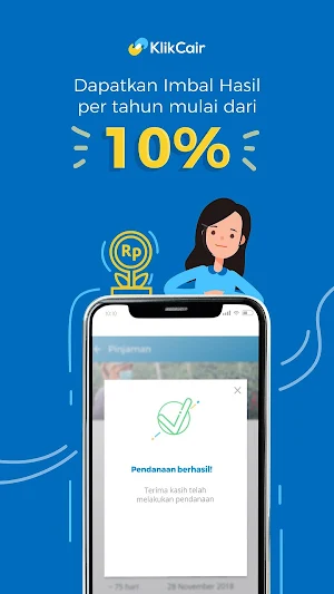 KlikCair Lender - Pendanaan Bermakna Screenshot 3