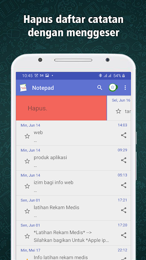 Notepad (buku catatan) Screenshot 3