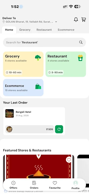 instazipp : Groceries & more Screenshot 1