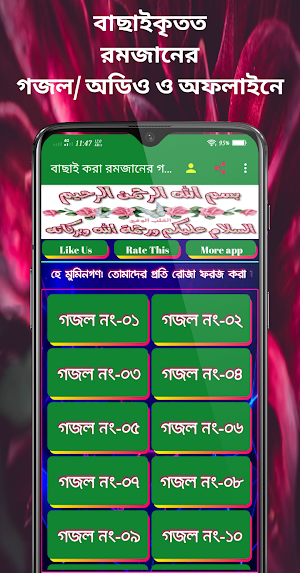 বাছাই করা রমজানের গজল - Romjan gojol Screenshot 1