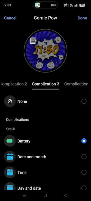 Comic Pow Watch Face 2026 Screenshot 3