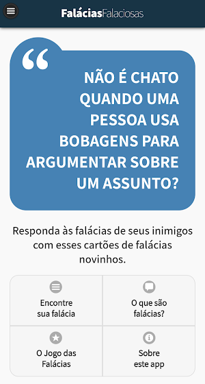 Falácias Falaciosas Screenshot 1