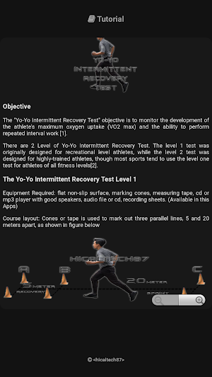 YoYo Intermittent RecoveryTest Screenshot 1