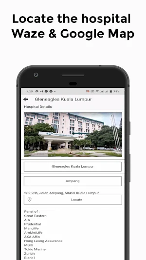 Insurance Panel Hospital Malay Screenshot 3