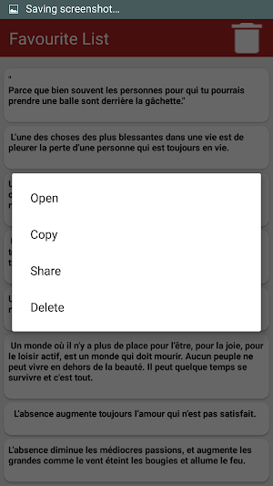 Citations de Cœur Brisé Screenshot 2