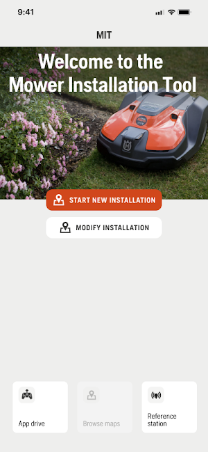 Mower Installation Tool Screenshot 0