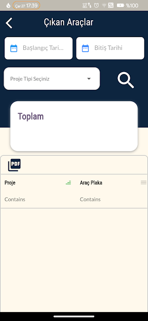 Mepar Yönetim Uygulaması Screenshot 1