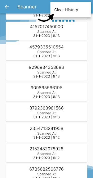 Barcode scanner Screenshot 1
