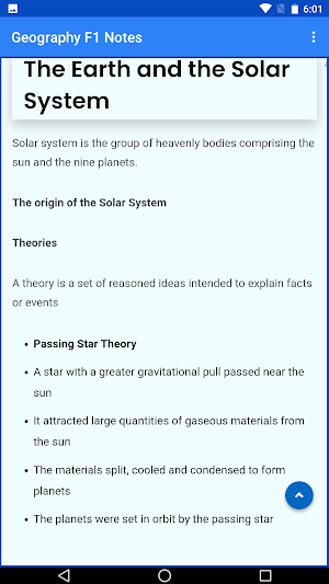 Geography Form 1 notes screenshot 2