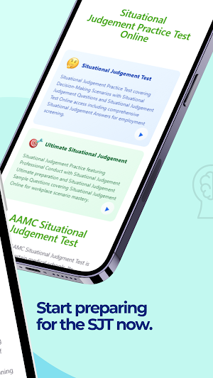 Situational Judgement Test Screenshot 1