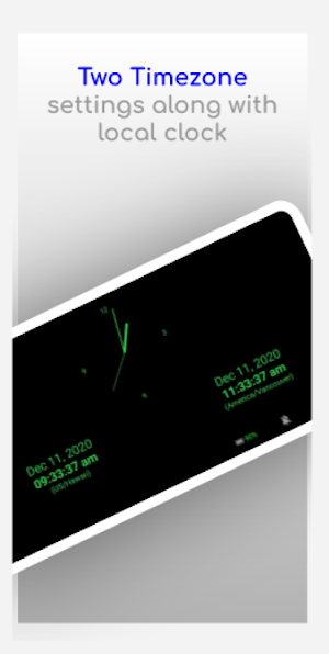 Simple full screen night Clock Screenshot 1