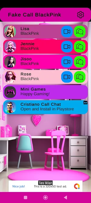 BlackPink Prank Call and Chat Screenshot 0