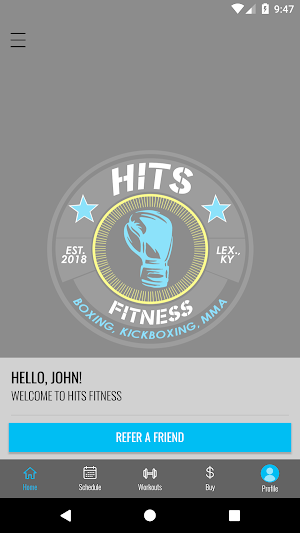 Hits Fitness Screenshot 1
