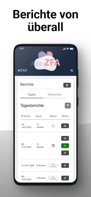 Azubi BZK Screenshot 2
