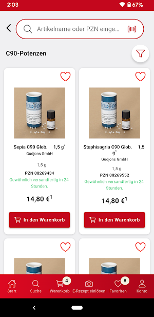 Dr. Proeller Apotheken Screenshot 2