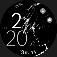 Anime digital manga watch face