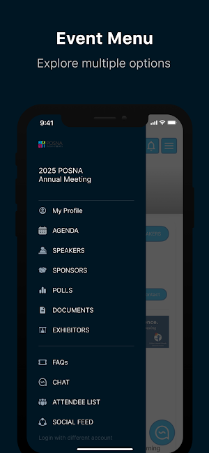 POSNA Meetings Screenshot 1