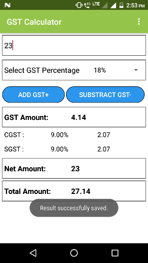 GST calc for India Screenshot 3