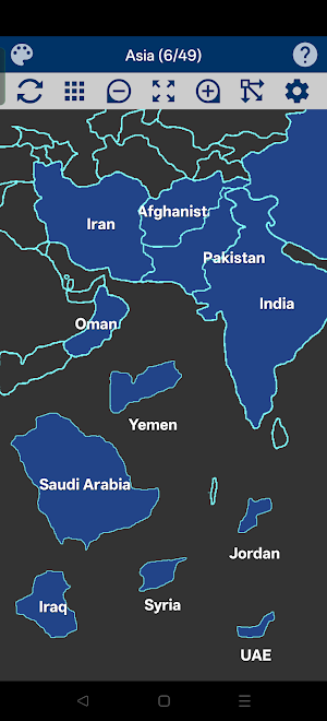 Asia Map Puzzle Screenshot 3