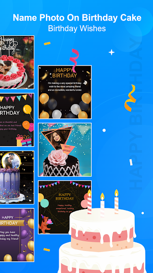 Name Photo On Birthday Cake - Birthday Wishes Screenshot 1