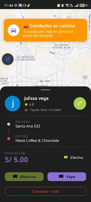 Baloo Taxi App Screenshot 1