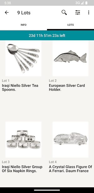 Estuary Auctions Screenshot 2