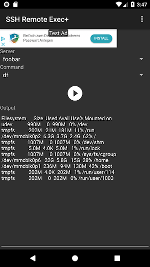 SSH Remote Exec+ Screenshot 0