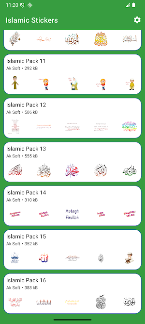 Islamic stickers Screenshot 2