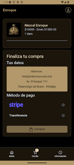 Mezcal Enroque Screenshot 2