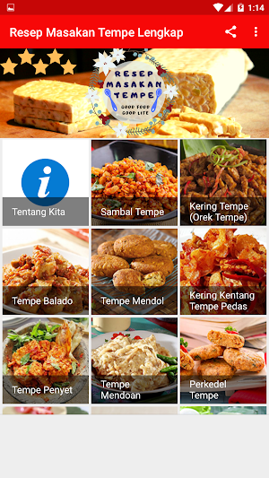 Resep Masakan Tempe Lengkap Screenshot 1