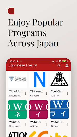 Japanese Live Stream 地上波テレビ番組 Screenshot 2