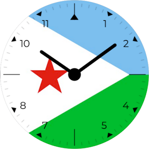 Djibouti Analog Watch Face Screenshot 3