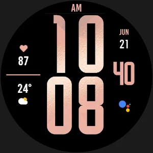 Rose Gold XL Watch Face Screenshot 3