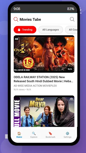 MovieTube HD Streaming & Show Screenshot 0