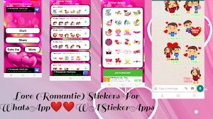 Love(Romantic)-WAStickerApp Screenshot 0