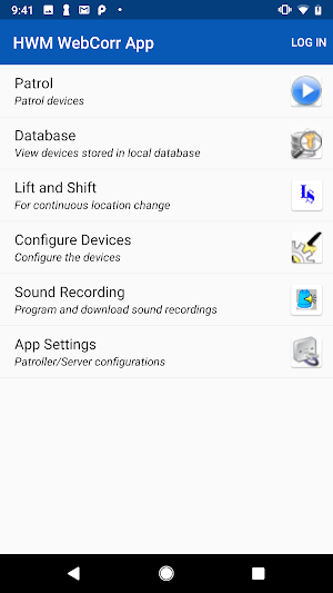HWM WebCorr App Screenshot 0