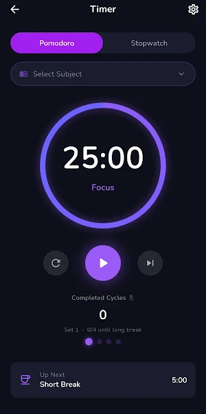StudiFocus-Smart Study Tracker Screenshot 2