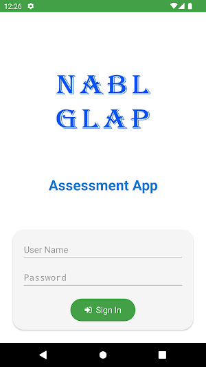 NABL GLAP Assessment App Screenshot 1