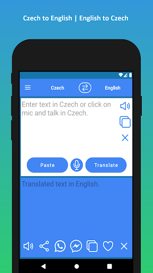 Czech to English Translator Screenshot 0