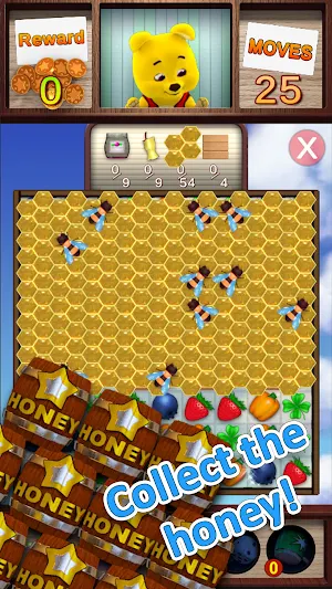 Winnie the bear Match 3. Screenshot 1
