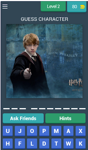 Guess Character & Spell HARY POTTER Screenshot 2