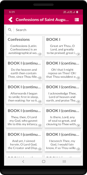 Confessions of Saint Augustine Screenshot 1