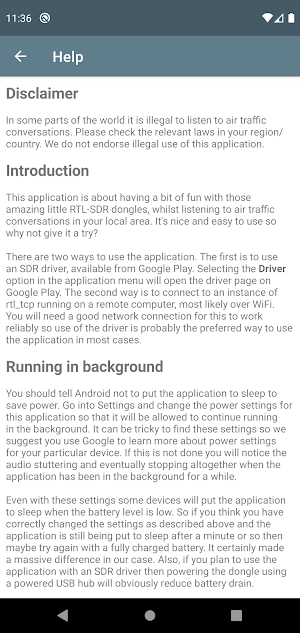 Airband Radio (RTL-SDR) Screenshot 3