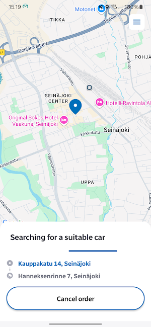 Keskustaksi Screenshot 2