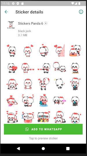 Stickers de Panda Screenshot 1