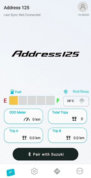 SUZUKI RIDE CONNECT App Screenshot 1
