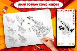 Learn to Draw Comic Heroes Screenshot 0