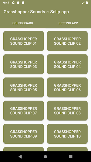 Grasshopper Sound Collections ~ Sclip.app Screenshot 0
